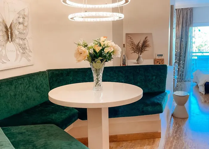 Lejlighed Cosy Flat With Sea View, Pool And Terrace In Altamira-complex In - Playa Del Duque